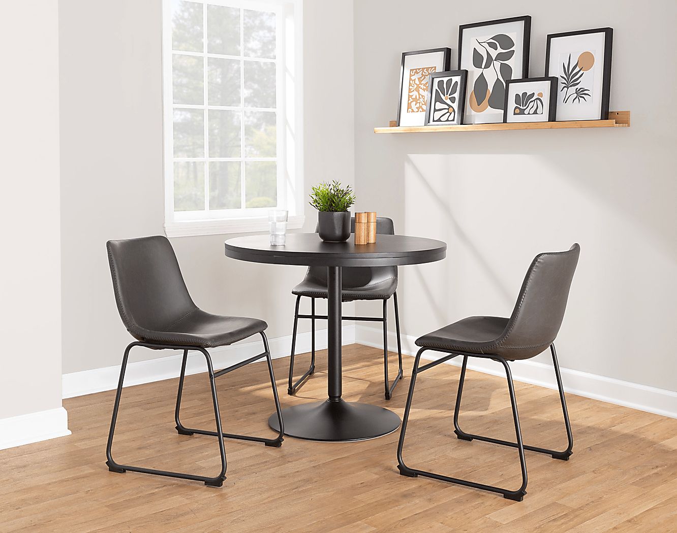 Rooms To Go Nehru Gray Dining Chair, Set of 2